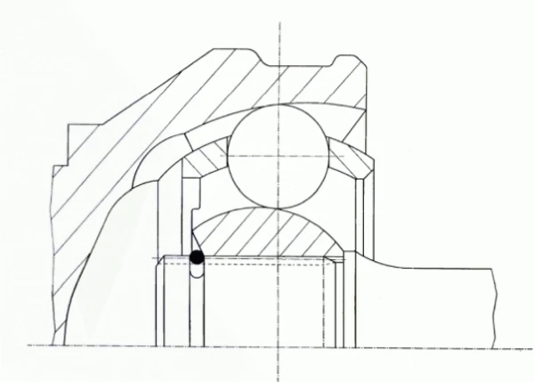 25009 GKN-Spidan junta homocinética externa dianteira