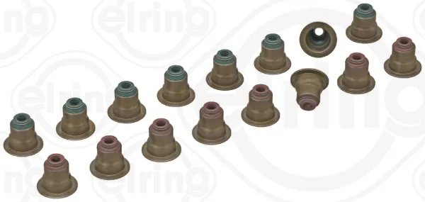 Vedação de válvula (coletor de óleo), admissão/escape, kit para um motor 214540 Elring