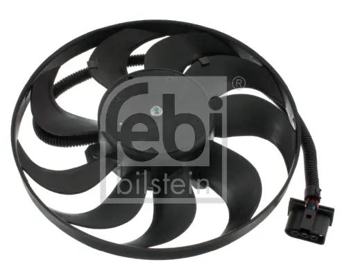 Ventilador elétrico de esfriamento montado (motor + roda de aletas) direito 14744 Febi