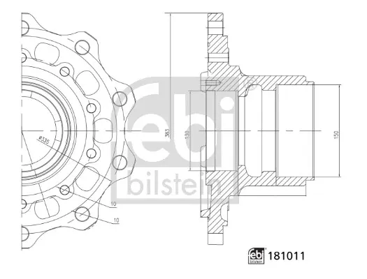 Cubo dianteiro 181011 Febi