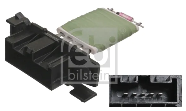 Resistor (resistência) de ventilador de forno (de aquecedor de salão) 100043 Febi