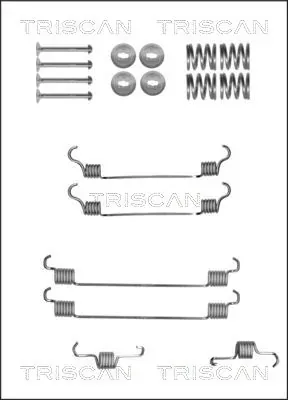 Kit de montagem das sapatas traseiras de tambor Toyota Yaris P10