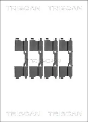 Kit de molas de fixação de sapatas de disco dianteiras Volkswagen Crafter 30-50