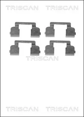 Kit de molas de fixação de sapatas de disco dianteiras Renault Clio II