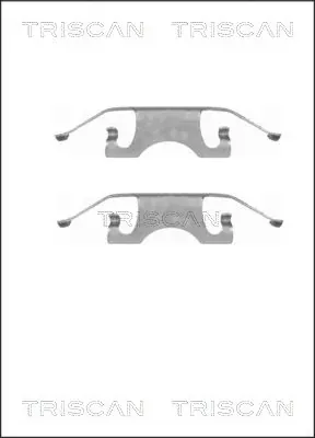 Kit de molas de fixação de sapatas de disco traseiras K68052384AA Fiat/Alfa/Lancia