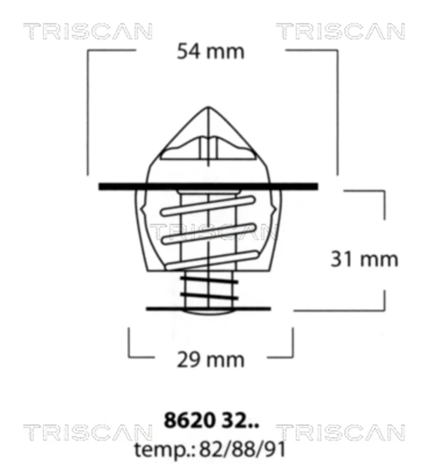 Termostato para Volvo V70 (LV)