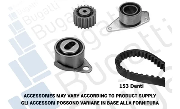 Correia do mecanismo de distribuição de gás, kit BKCD0383 Bugatti