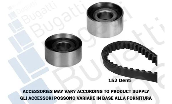 Correia do mecanismo de distribuição de gás, kit BKCD0086 Bugatti