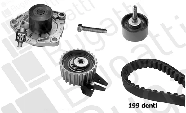 Correia do mecanismo de distribuição de gás, kit Fiat Ducato 3 250
