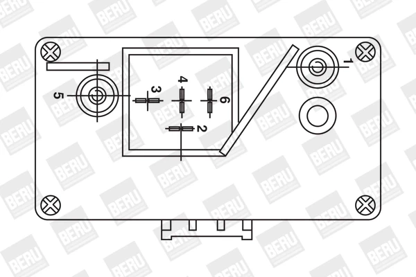 598115 Peugeot/Citroen relê das velas de incandescência