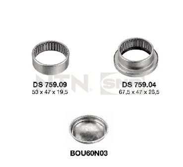Bloco silencioso traseiro de braço oscilante, kit KS55902 SNR