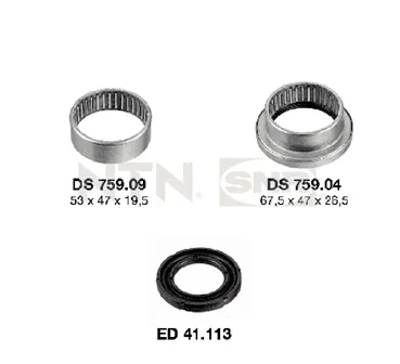 Bloco silencioso traseiro de braço oscilante, kit KS55903 SNR