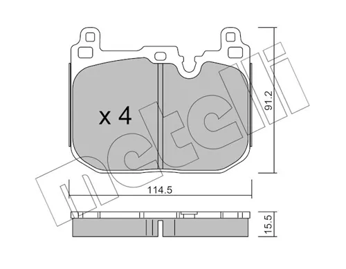 Sapatas do freio dianteiras de disco MINI COUNTRYMAN F60