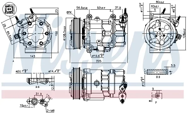 Compressor de aparelho de ar condicionado MINI Cooper R56