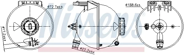 Tanque de expansão do sistema de esfriamento Mercedes Sprinter III 3-t