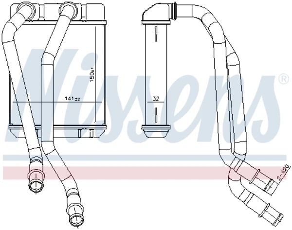Radiador de forno (de aquecedor) para Renault DUSTER (HS)