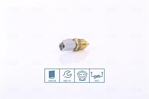 207057 Nissens sensor de temperatura do fluido de esfriamento