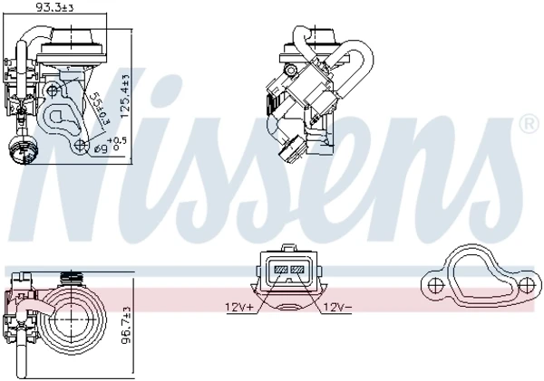 Válvula EGR de recirculação dos gases на Mercedes C (W202)