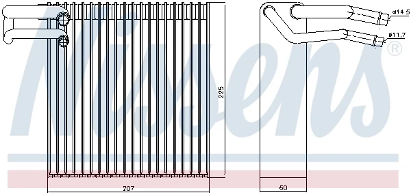 Vaporizador de aparelho de ar condicionado 92188 Nissens