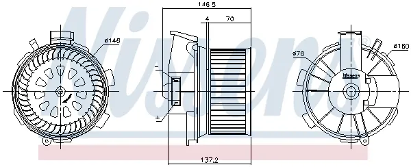 Motor de ventilador de forno (de aquecedor de salão) Peugeot 206 2A/C