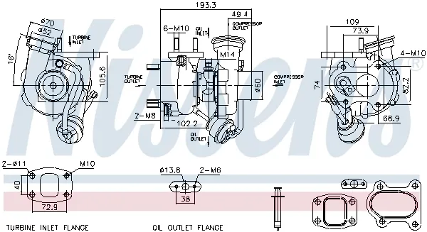 Turbina A904096429964 Mercedes