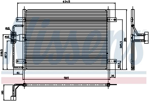 Radiador de aparelho de ar condicionado Renault Megane JA0, JA1