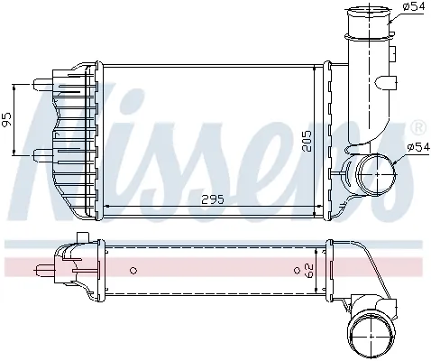 Radiador de intercooler Citroen Jumper 244