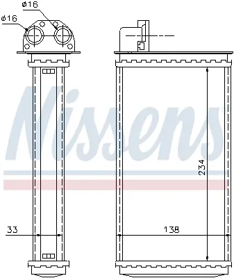 Radiador de forno (de aquecedor) Peugeot 205 1 741A, C