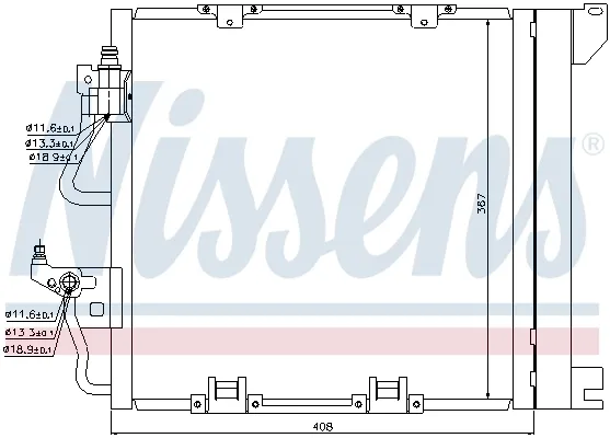Radiador de aparelho de ar condicionado Opel Astra L35