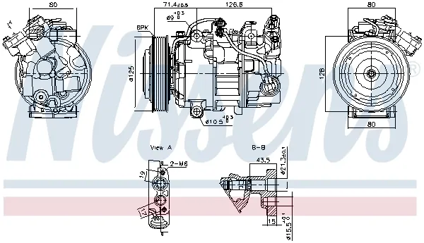 Compressor de aparelho de ar condicionado Renault Megane IV