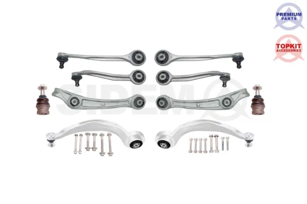 Kit de braços oscilantes de suspensão dianteira 8K0498998 VAG