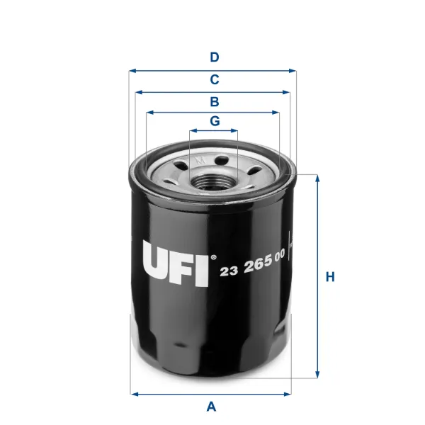 Filtro de óleo 2326500 UFI