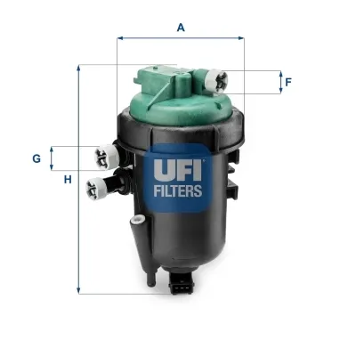 Caixa de filtro de combustível 5517800 UFI