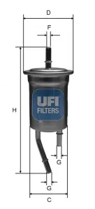Filtro de combustível 3182800 UFI
