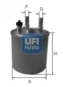 Filtro de combustível 2407300 UFI