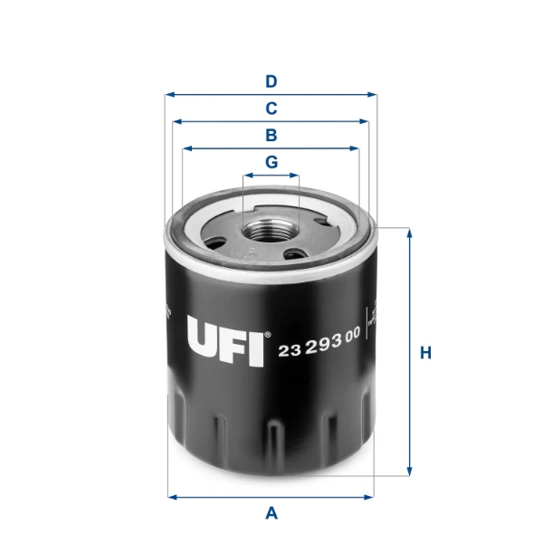 2329300 UFI filtro de óleo