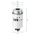 Filtro de combustível 2445600 UFI