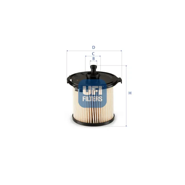 Filtro de combustível 2607400 UFI
