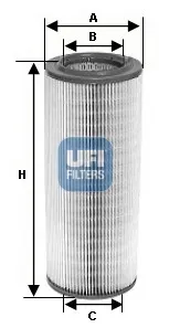 Filtro de ar 2726800 UFI