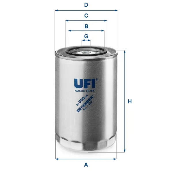 Filtro de combustível 2439500 UFI