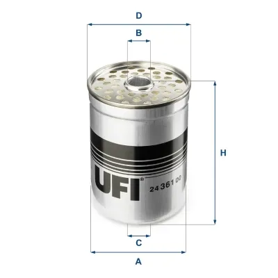 Filtro de combustível 2436100 UFI