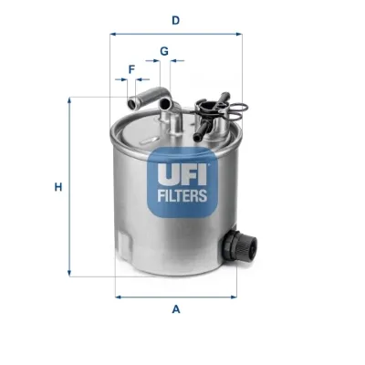 Filtro de combustível 5539400 UFI