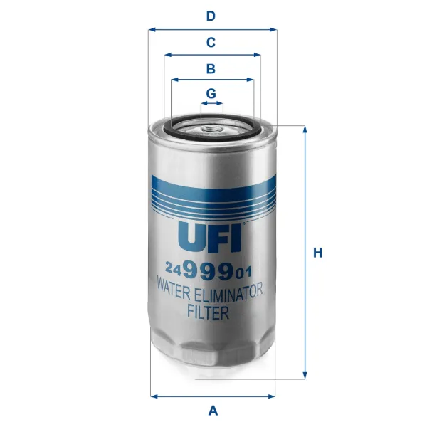 Filtro de combustível 2499901 UFI