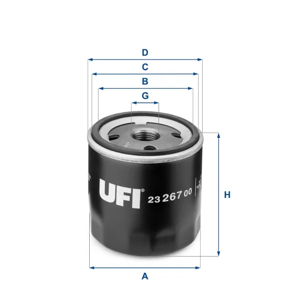 Filtro de óleo 2326700 UFI