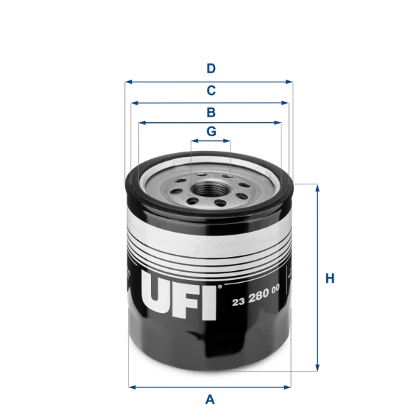 23.280.00 UFI filtro de óleo