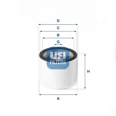 Filtro de ar comprimido de turbina 27VGT00 UFI
