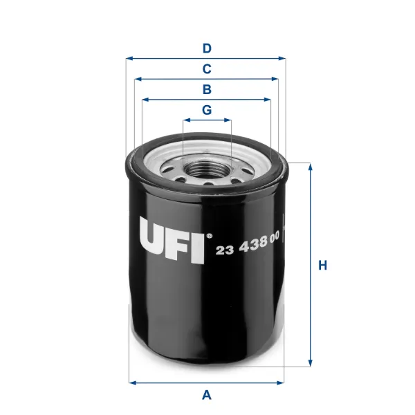 Filtro de óleo 2343800 UFI