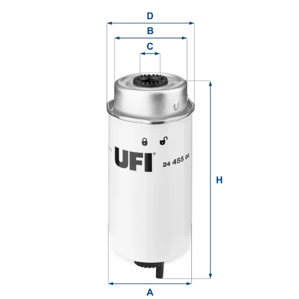 Filtro de combustível 2445500 UFI