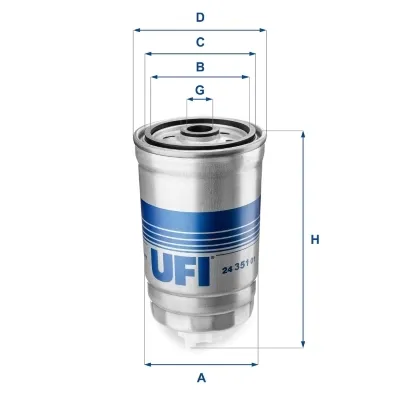 Filtro de combustível 2435101 UFI