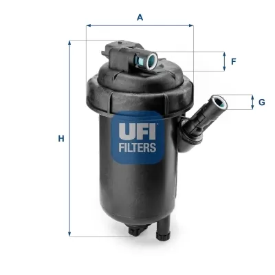Caixa de filtro de combustível 5512000 UFI